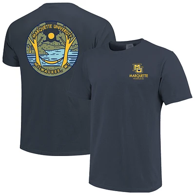 T-shirt unisexe bleu marine Marquette Golden Eagles Scenic Comfort Colors