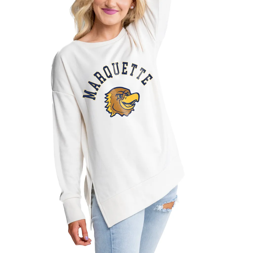 Women's Gameday Couture White Marquette Golden Eagles Boyfriend Fit Long  Sleeve T-Shirt