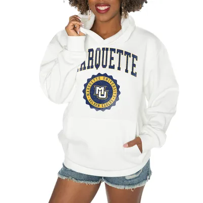 Marquette Golden Eagles Gameday Couture Women's Good Catch Premium Fleece Pullover Hoodie