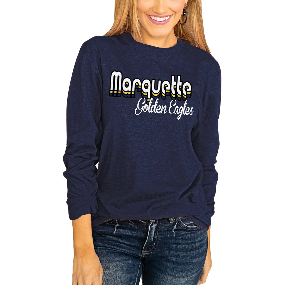 Women's Gameday Couture White Marquette Golden Eagles Boyfriend Fit Long  Sleeve T-Shirt