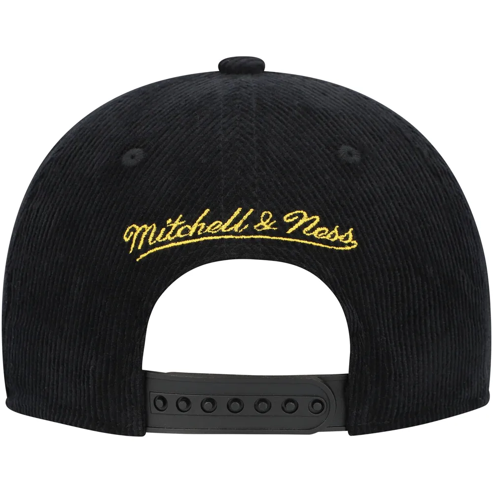 Casquette snapback en velours côtelé noir Marquette Golden Eagles pour jeune Mitchell & Ness