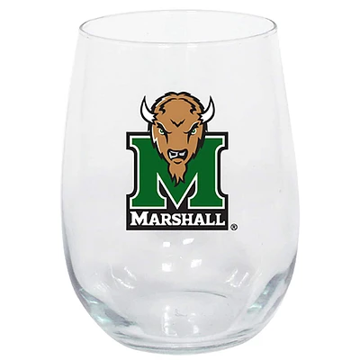 Marshall Thundering Herd 15 oz. Verre à vin sans pied