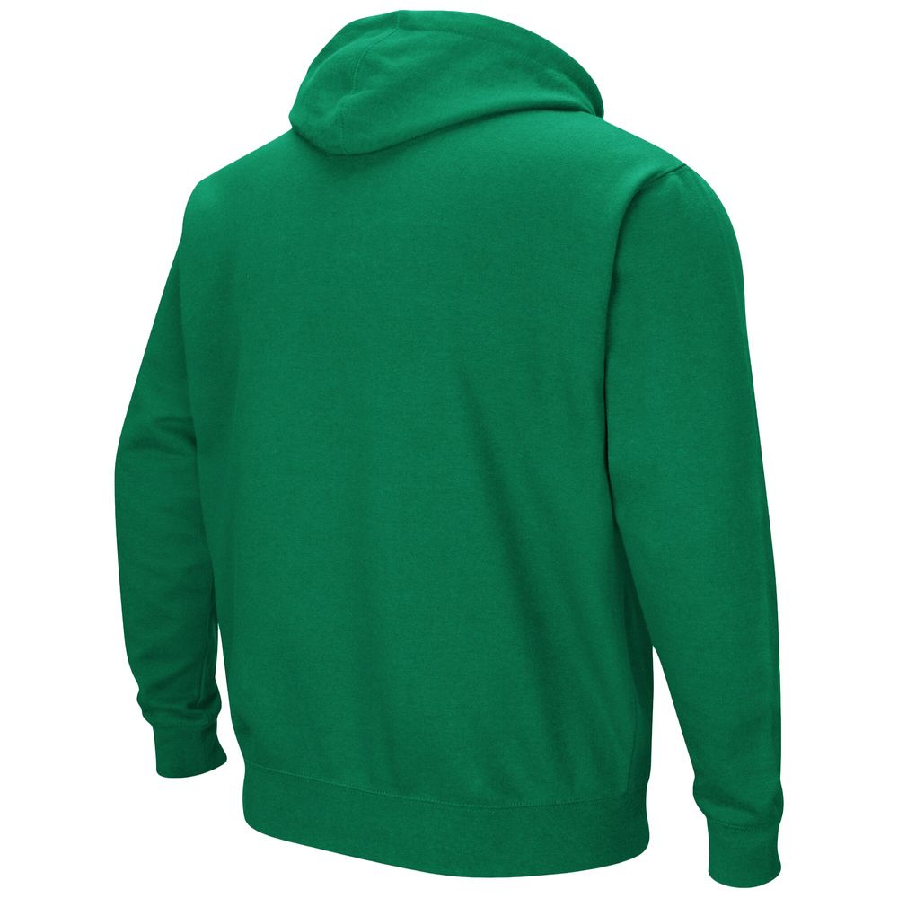 Men's Colosseum Kelly Green Marshall Thundering Herd Arch and Logo Pullover Hoodie