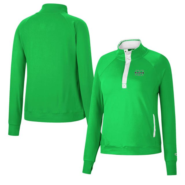 Colosseum Kelly Green Marshall Thundering Herd Kipling Raglan Haut à boutons-pression pour femmes