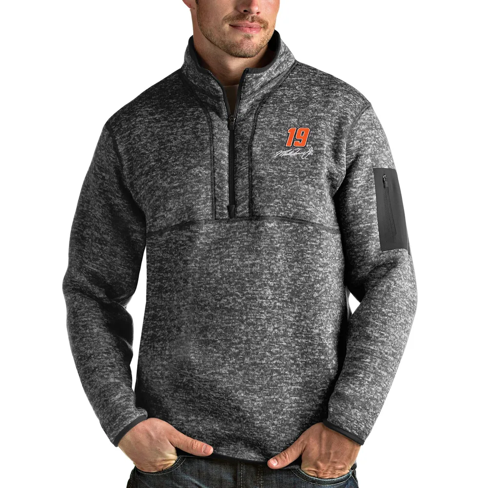 Denver Broncos Antigua Action Quarter-Zip Pullover Sweatshirt