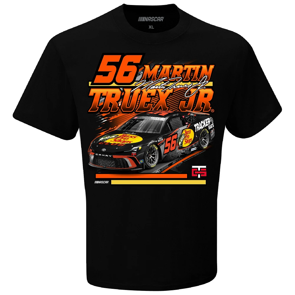 Men's Checkered Flag Sports  Black Martin Truex Jr Car T-Shirt