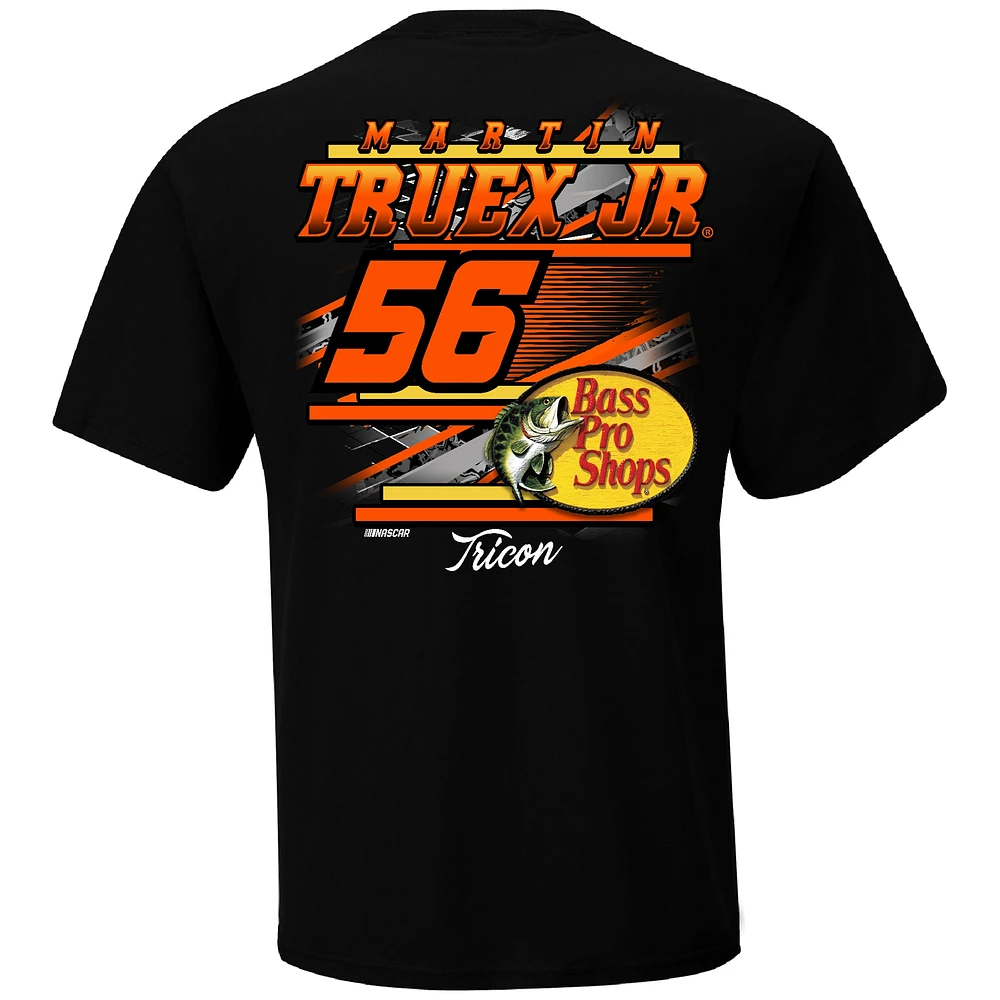 Men's Checkered Flag Sports  Black Martin Truex Jr Car T-Shirt