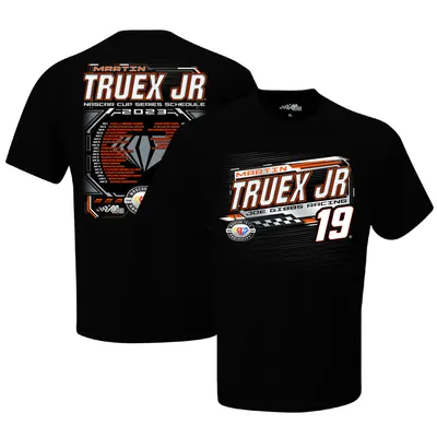 Martin Truex Jr Joe Gibbs Racing Team Collection 2023 NASCAR Cup Series Schedule T-Shirt - Black