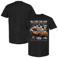 T-shirt noir pour homme de la collection Joe Gibbs Racing Team Martin Truex Jr 2024 NASCAR Cup Series Playoffs Bass Pro Shops