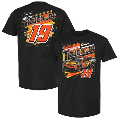 T-shirt noir Martin Truex Jr Bass Pro Shops Draft de la collection Joe Gibbs Racing Team pour hommes