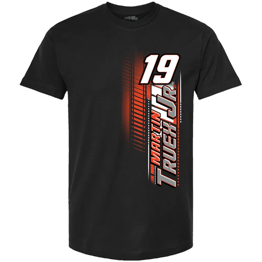 T-shirt avec nom et numéro Martin Truex Jr de la collection Joe Gibbs Racing Team pour homme, noir