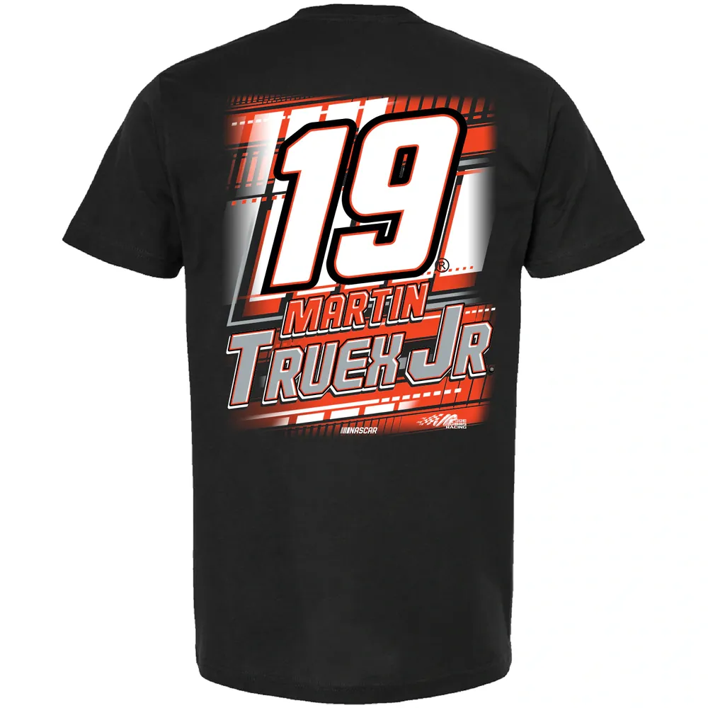 T-shirt avec nom et numéro Martin Truex Jr de la collection Joe Gibbs Racing Team pour homme, noir