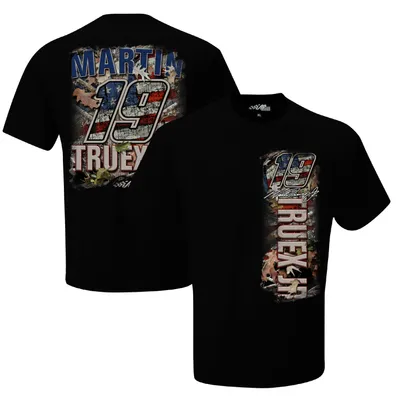 Martin Truex Jr Joe Gibbs Racing Team Collection Patriotic T-Shirt - Black