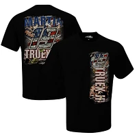 T-shirt patriotique Martin Truex Jr de la collection Joe Gibbs Racing Team pour hommes, noir