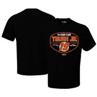 T-shirt noir Martin Truex Jr Tailgate de la collection Joe Gibbs Racing Team pour hommes