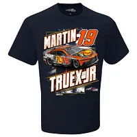 T-shirt patriotique de la collection Joe Gibbs Racing Team pour hommes, bleu marine, Martin Truex Jr Bass Pro Shops