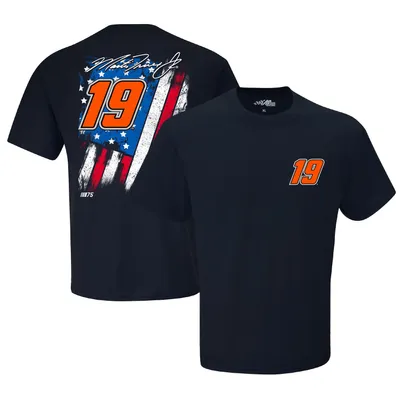 Martin Truex Jr Joe Gibbs Racing Team Collection Exclusive Tonal Flag T-Shirt - Navy