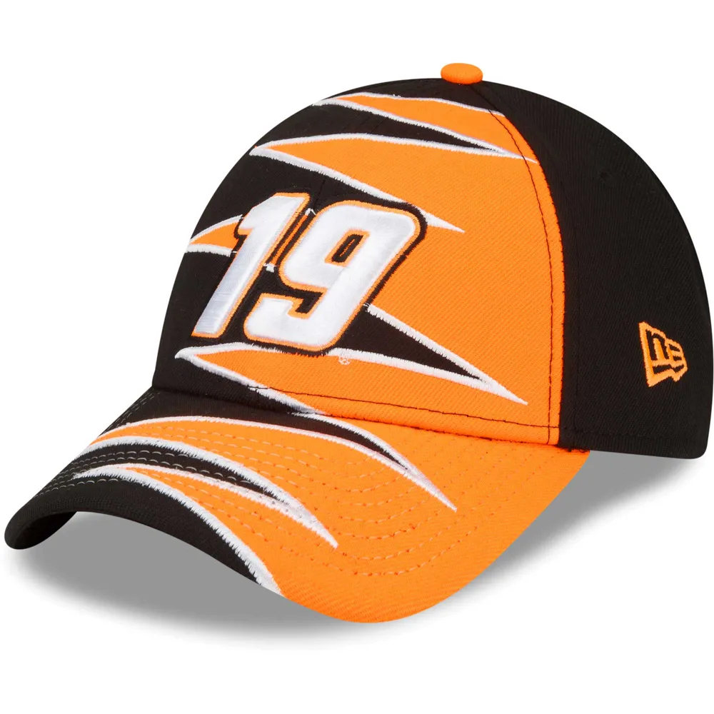 Men's New Era Black/Orange Martin Truex Jr 9FORTY Zig Zag Snapback Adjustable Hat