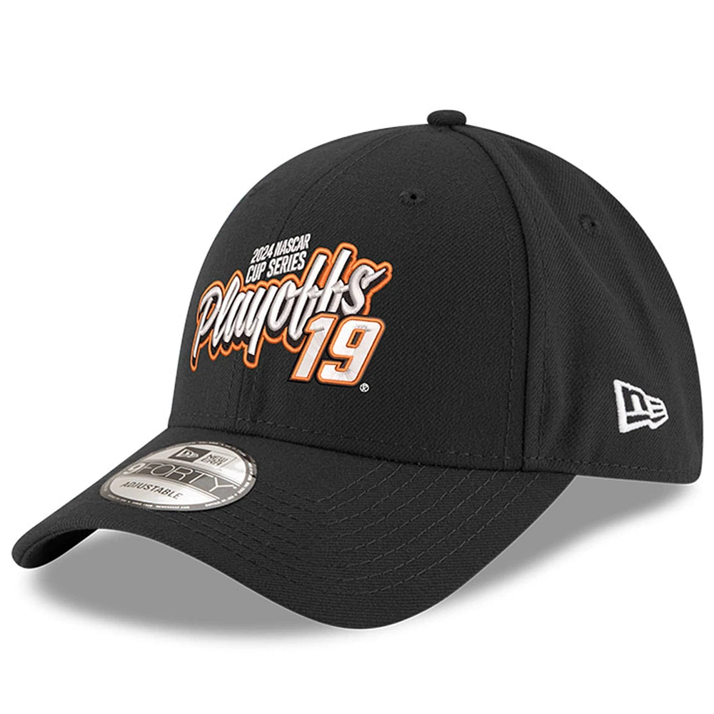 Casquette ajustable 9FORTY Martin Truex Jr 2024 NASCAR Cup Series Playoffs pour homme de New Era noire