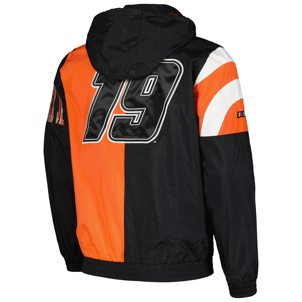 Men's Starter Black Martin Truex Jr Red Zone Full-Zip Jacket