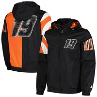 Men's Starter Black Martin Truex Jr Red Zone Full-Zip Jacket