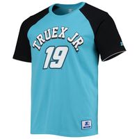 Men's Starter Blue/Black Martin Truex Jr The Catcher Raglan T-Shirt