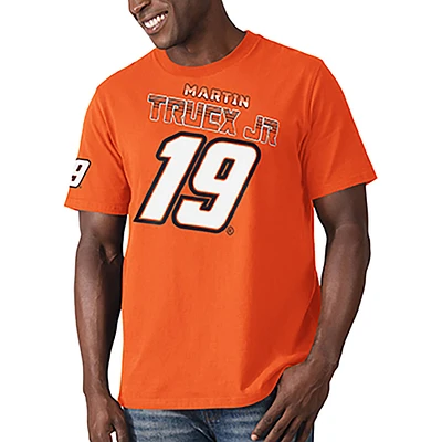 Men's Starter Orange Martin Truex Jr Special Teams T-Shirt