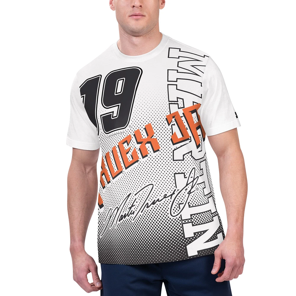 Men's Starter White Martin Truex Jr Extreme Lineman Graphic T-Shirt