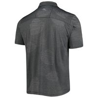 Men's Tommy Bahama Charcoal Martin Truex Jr Palm Coast Delray Frond IslandZone Polo