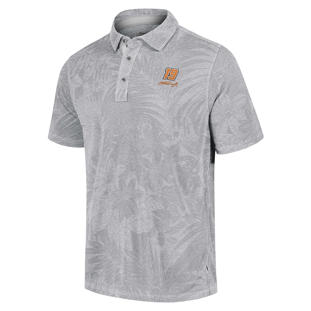 Men's Tommy Bahama Gray Martin Truex Jr Santiago Paradise Polo