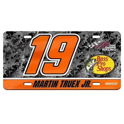 WinCraft Plaque d'immatriculation en acrylique Martin Truex Jr