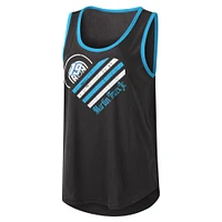 Women's G-III 4Her by Carl Banks Black Martin Truex Jr A Game Scoop Neck Tank Top
