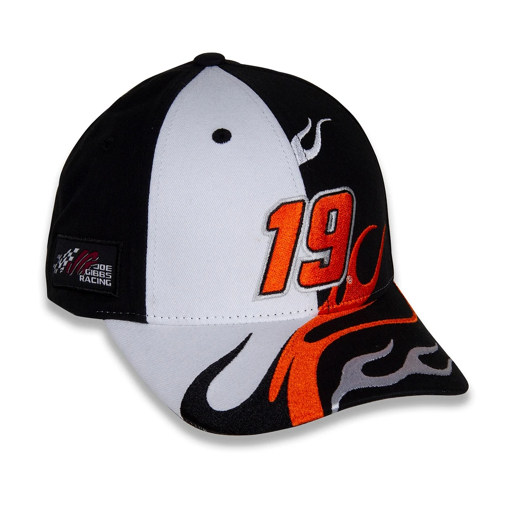 Chapeau réglable Martin Truex Jr Nitro de la collection Joe Gibbs Racing Team pour jeunes, noir/blanc