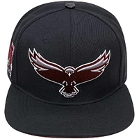 Men's Pro Standard Black Maryland Eastern Shore Hawks Mascot Logo Snapback Hat