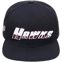 Men's Pro Standard Black Maryland Eastern Shore Hawks Wordmark Logo Snapback Hat