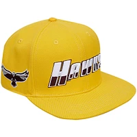 Casquette Snapback Pro Standard Gold Maryland Eastern Shore Hawks pour homme avec logo Hawks