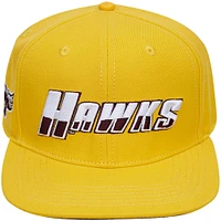 Casquette Snapback Pro Standard Gold Maryland Eastern Shore Hawks pour homme avec logo Hawks