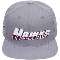 Casquette snapback Pro Standard grise Maryland Eastern Shore Hawks pour homme avec logo Hawks