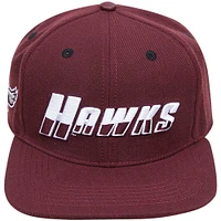 Men's Pro Standard Maroon Maryland Eastern Shore Hawks Hawks Logo Snapback Hat