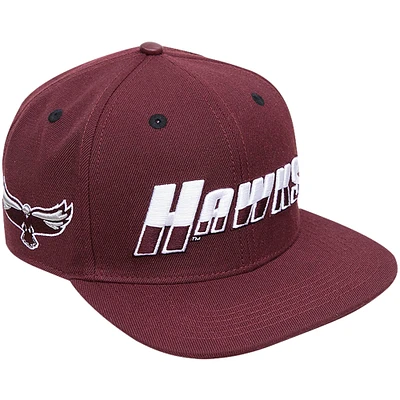 Casquette snapback avec logo Hawks Pro Standard pour homme, couleur marron, Maryland Eastern Shore Hawks