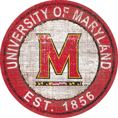 Maryland Terrapins 24'' Round Heritage Logo Sign