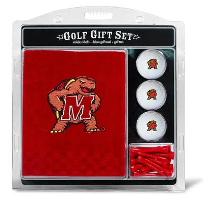 Maryland Terrapins Embroidered Golf Gift Set