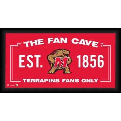 Maryland Terrapins Fanatics Authentic Framed 10" x 20" Fan Cave Collage