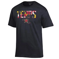 Men's Champion  Black Maryland Terrapins Team Pride T-Shirt