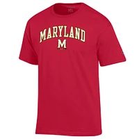 Men's Champion  Red Maryland Terrapins Arch Over Logo T-Shirt