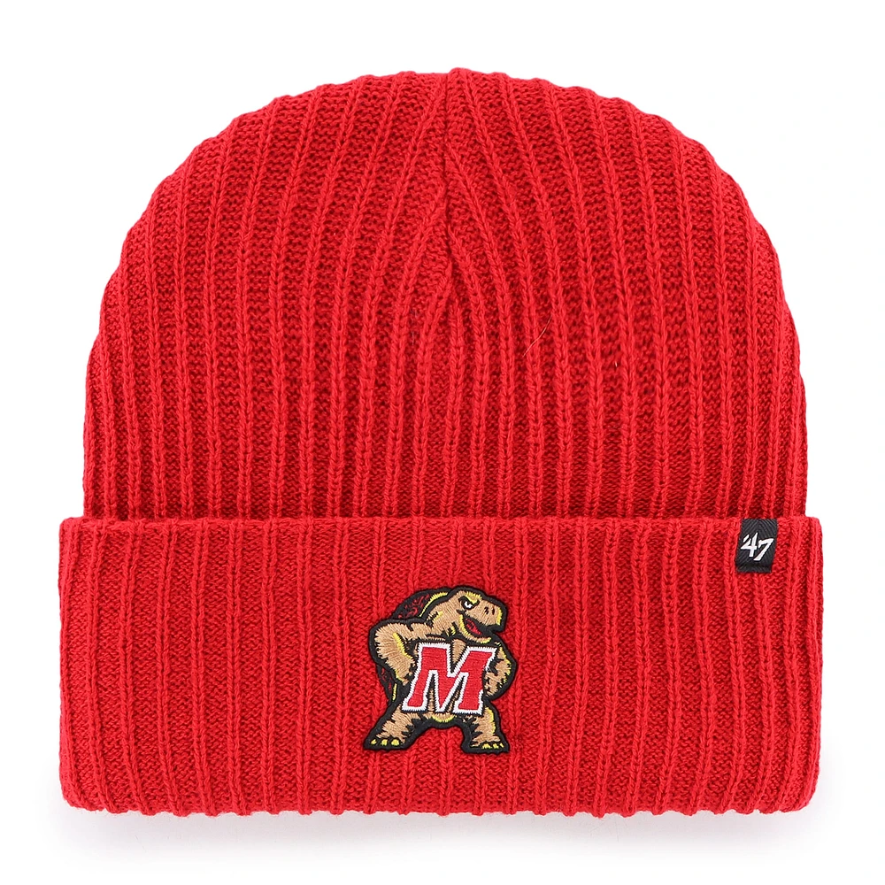 Men's '47 Red Maryland Terrapins Harbor Cuffed Knit Hat