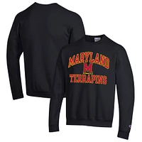 Sweat-shirt à moteur élevé Champion Maryland Terrapins pour homme, noir