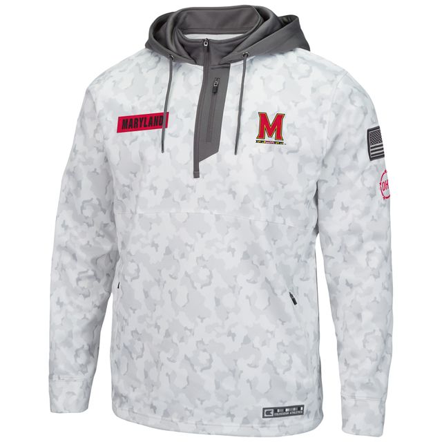 Sweat à capuche zippé Colosseum Arctic Camo Maryland Terrapins OHT pour homme