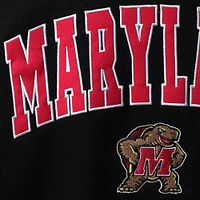 Men's Colosseum Maryland Terrapins Arch & Logo Crew Neck Sweatshirt