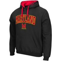 Men's Colosseum Black Maryland Terrapins Big & Tall Arch Logo 2.0 Pullover Hoodie